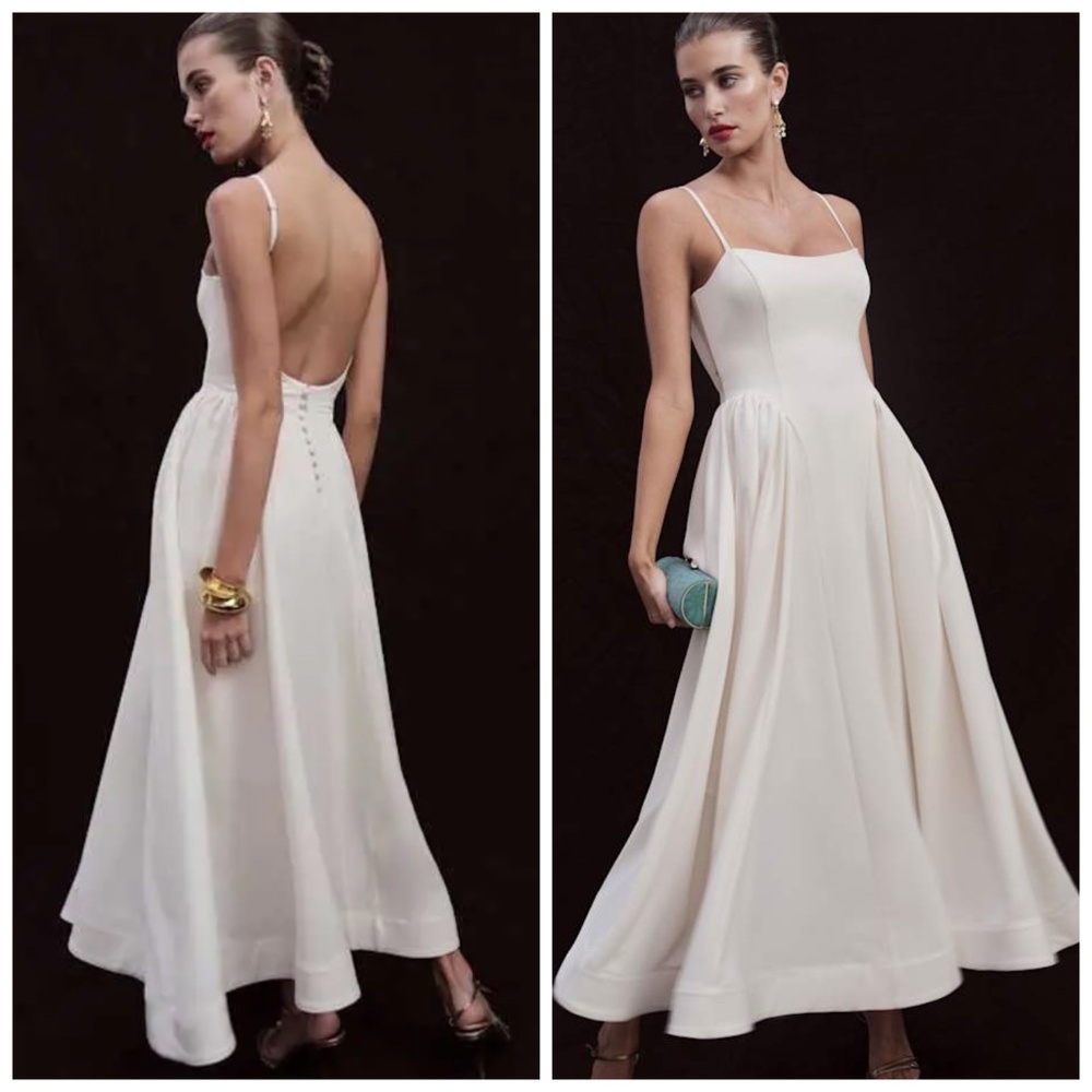 Reformation BONIE Fior Di Latte Ivory White Wedding Dress - Size 6 - with tags